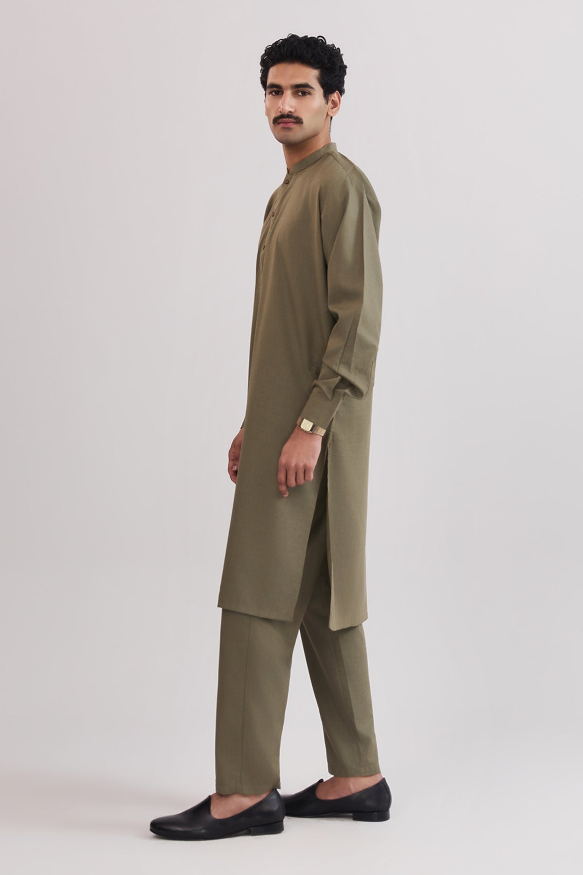 Men Band Collar Suit - SMS722C125 - Shop Now at Shahnameh