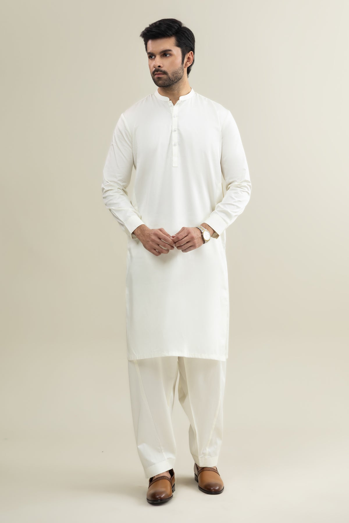 Band Collar Suit - SMS802225