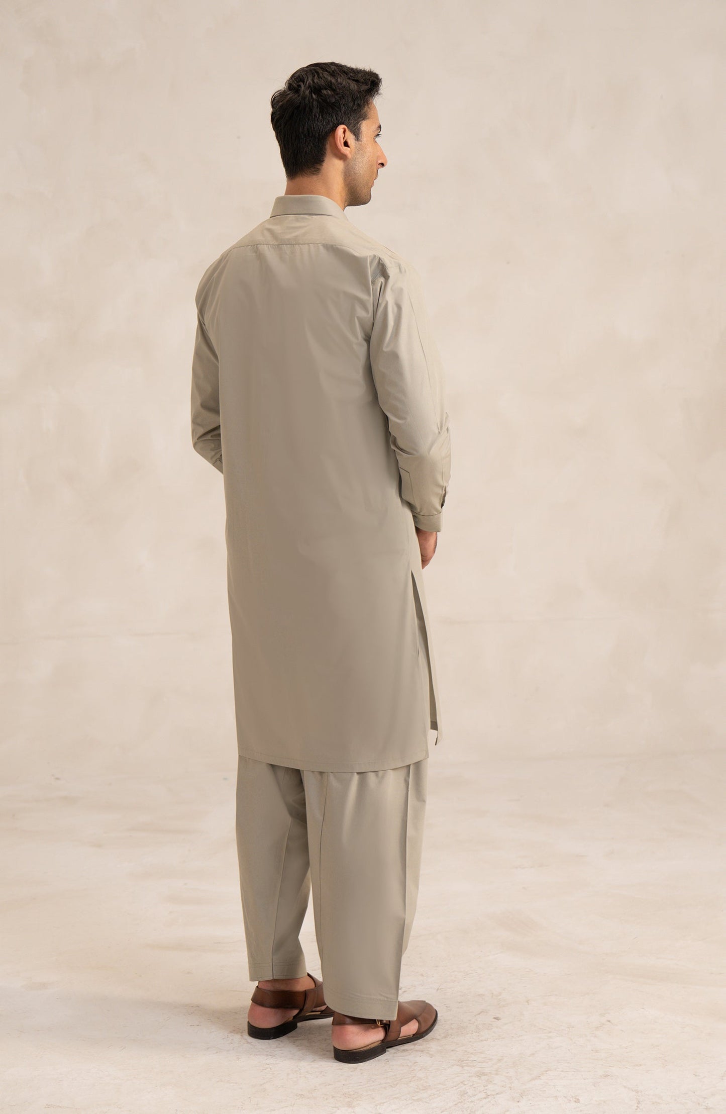 Men's 2 Piece Band Collar Suit