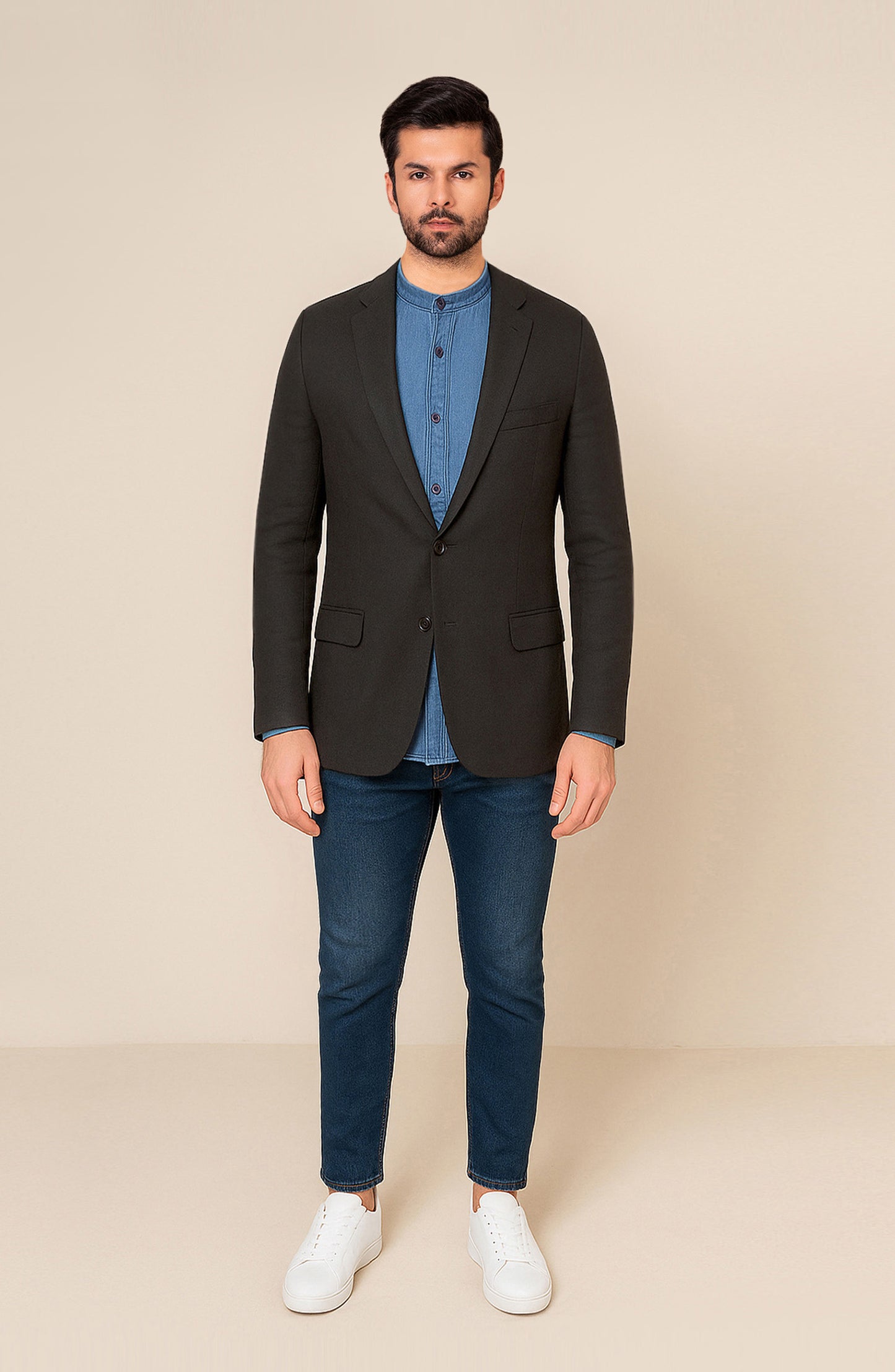 Men's Band Coat - SMC806A225