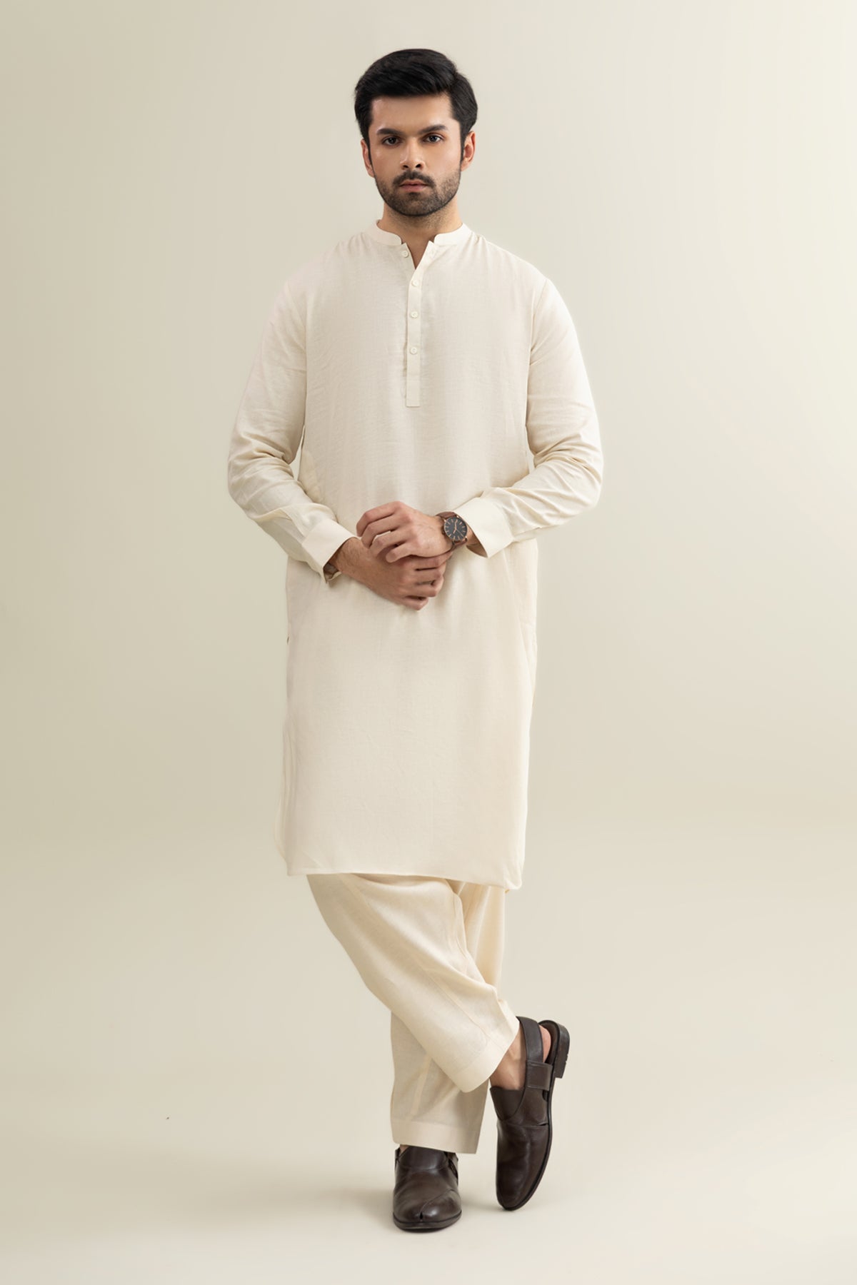 Band Collar Suit - SMS808225