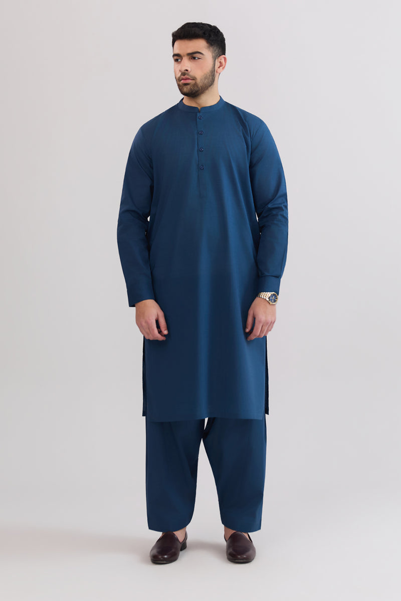Men Band Collar Suit - SMS809225 - Shop Now at Shahnameh