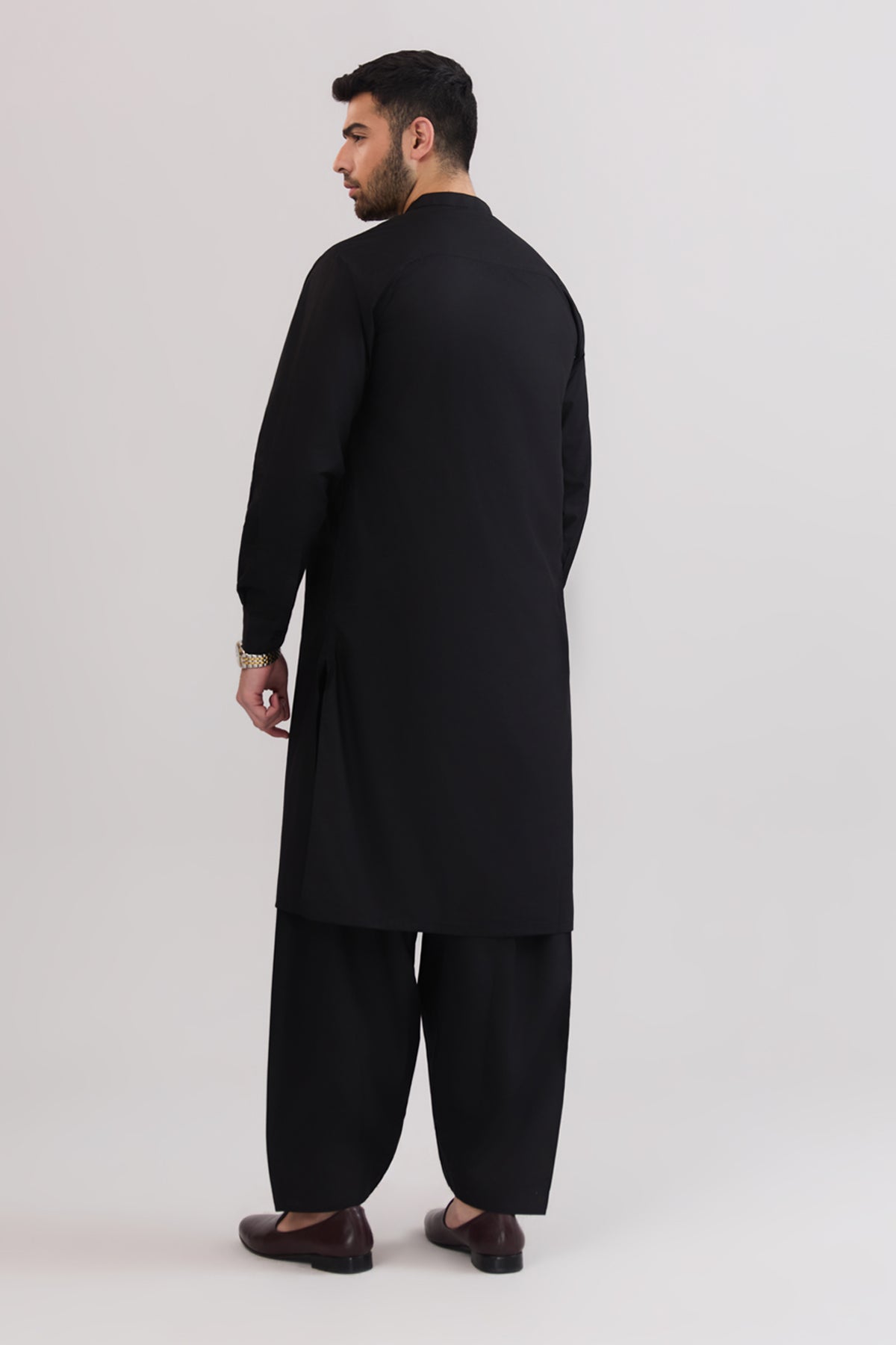 Men Band Collar Suit - SMS813225 - Shop Now at Shahnameh