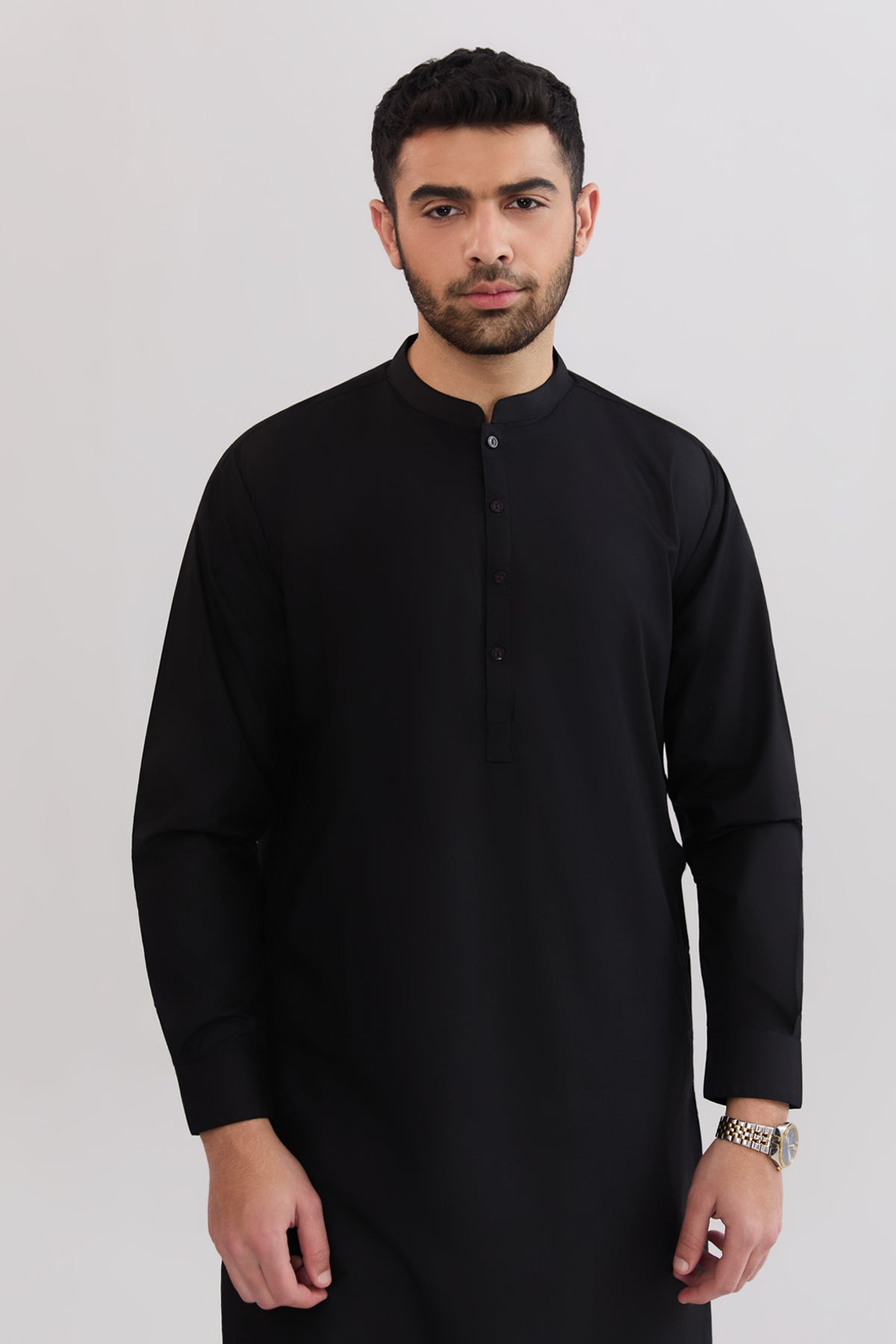 Men Band Collar Suit - SMS813225 - Shop Now at Shahnameh