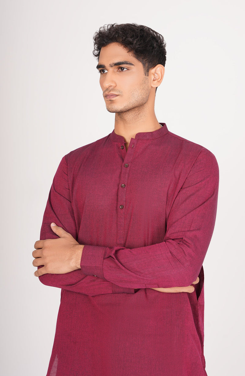 Men's Band Collar Suit - Shop Now at Shahnameh