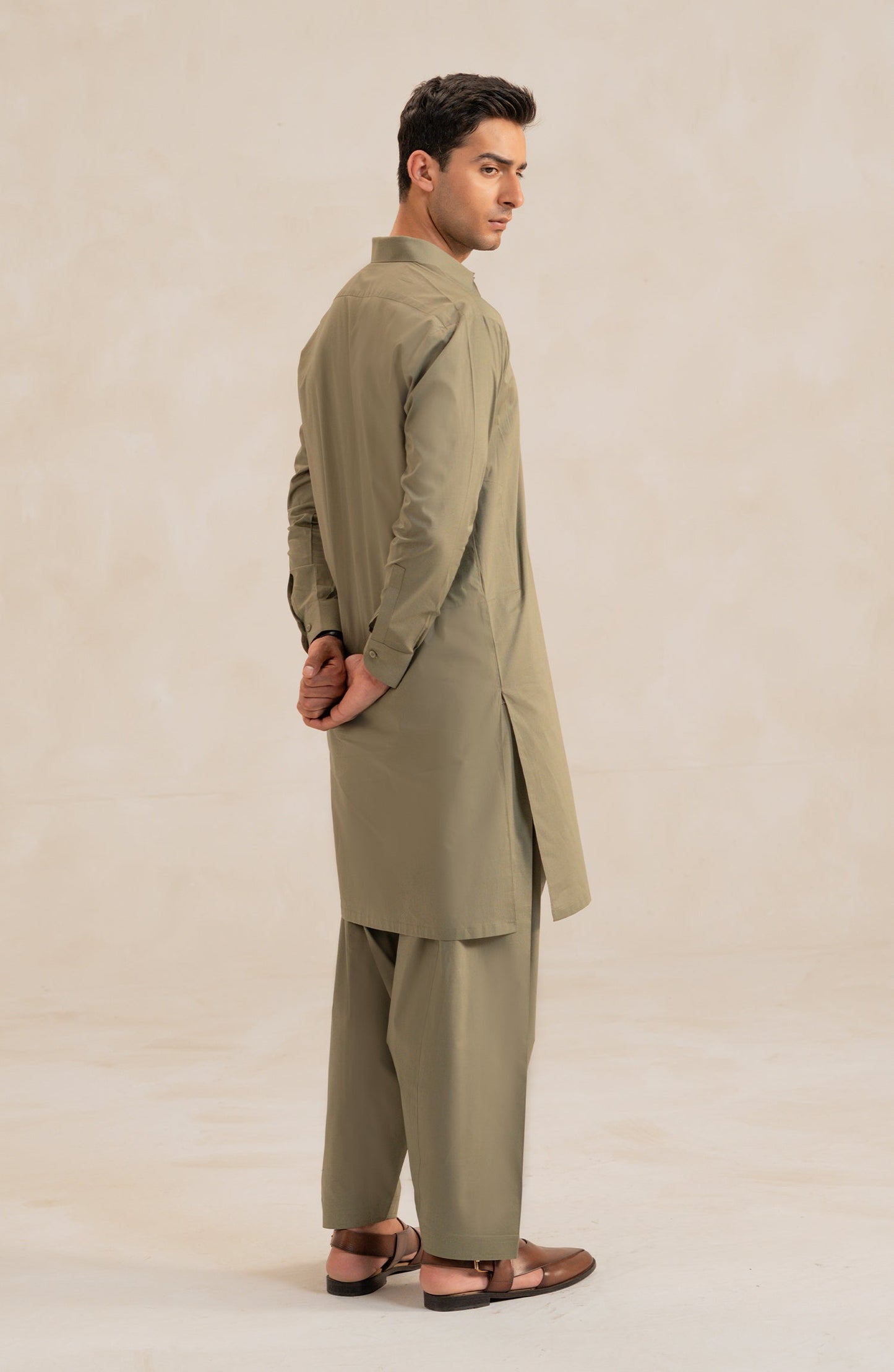 Men's Band Collar Suit - Shop Now at Shahnameh