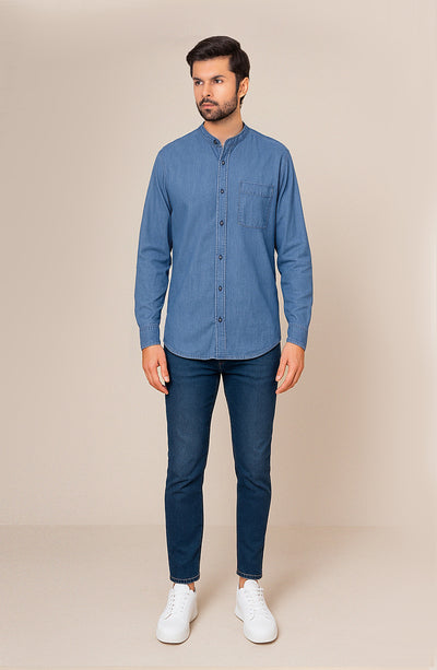 Men's Denim Tunic - SWS704125