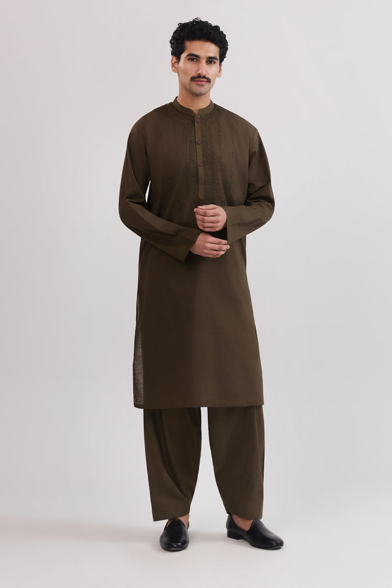 Men Embroidered Suit - SMS837225 - Shop Now at Shahnameh