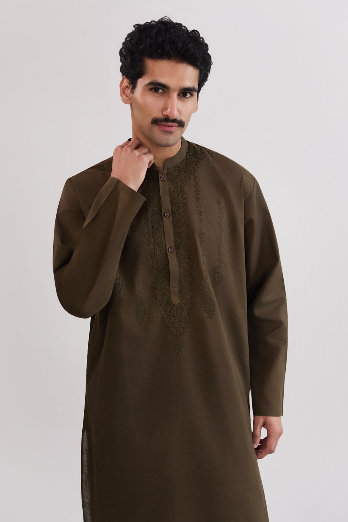 Men Embroidered Suit - SMS837225 - Shop Now at Shahnameh