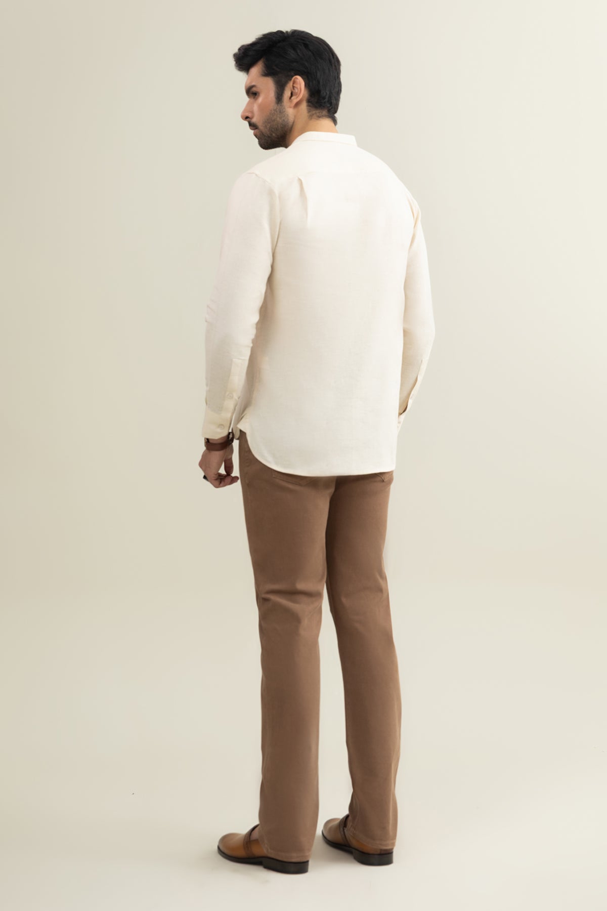 Band Collar Shirt - SMSH201B425