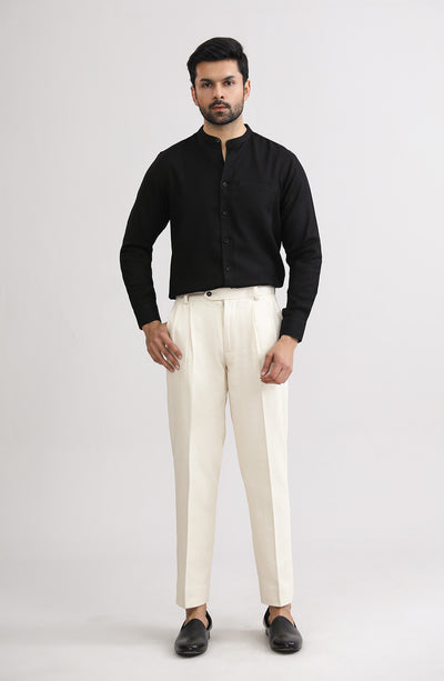 Band Collar Shirt - SMSH200A425