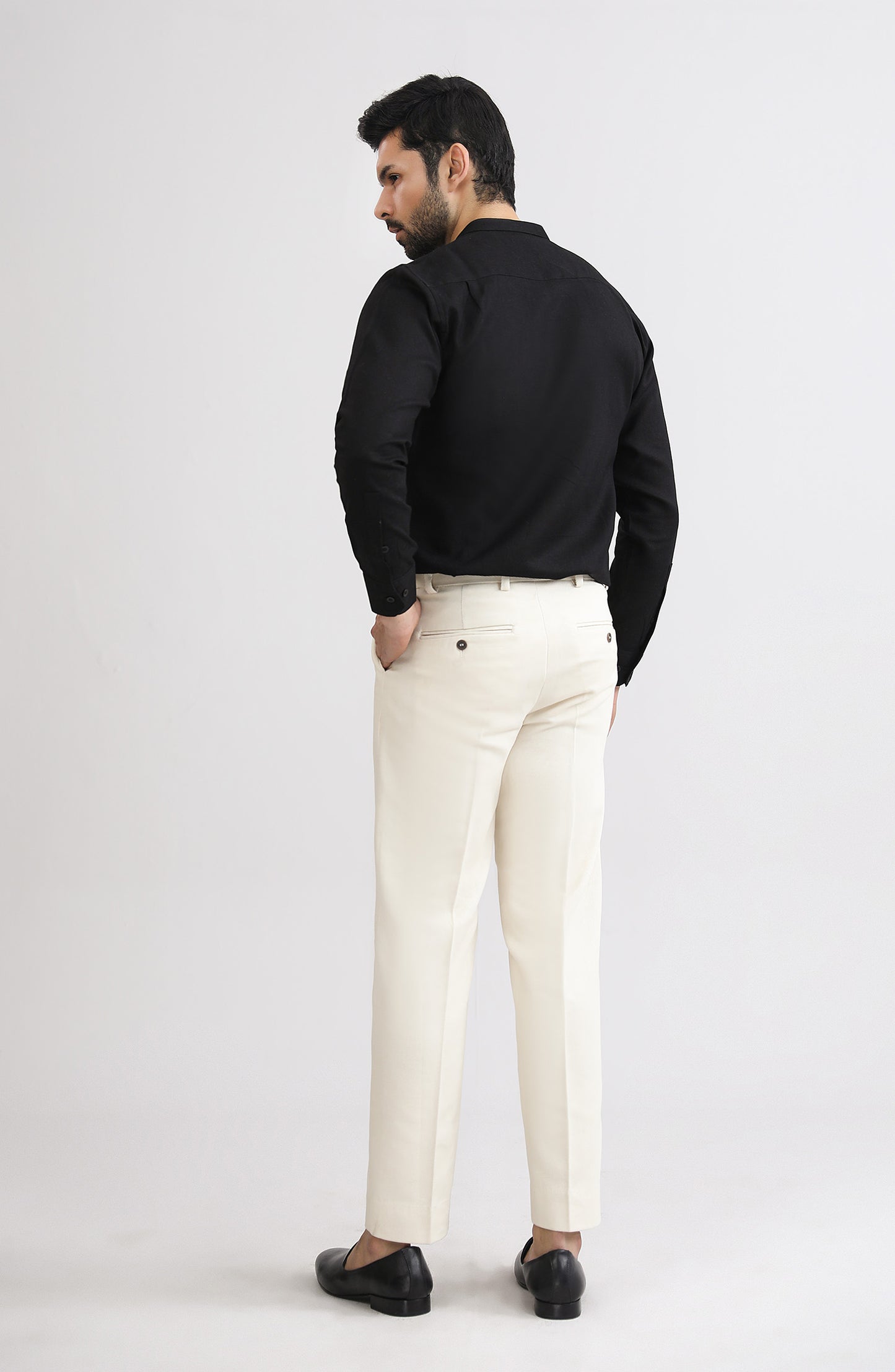 Band Collar Shirt - SMSH200A425