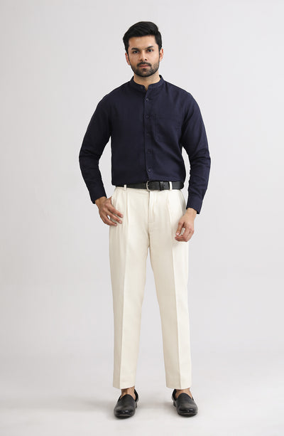 Band Collar Shirt - SMSH202A425