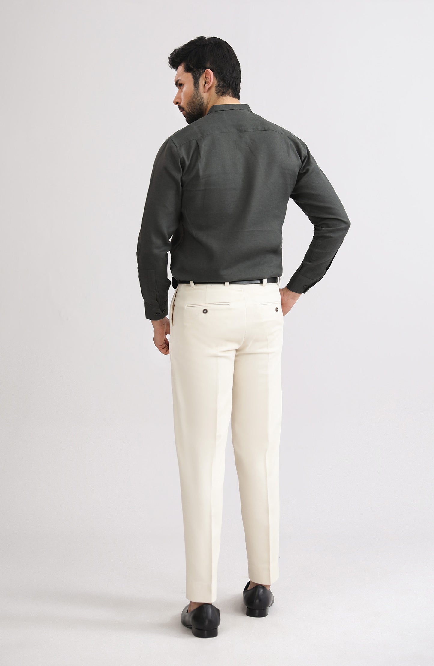 Band Collar Shirt - SMSH205425