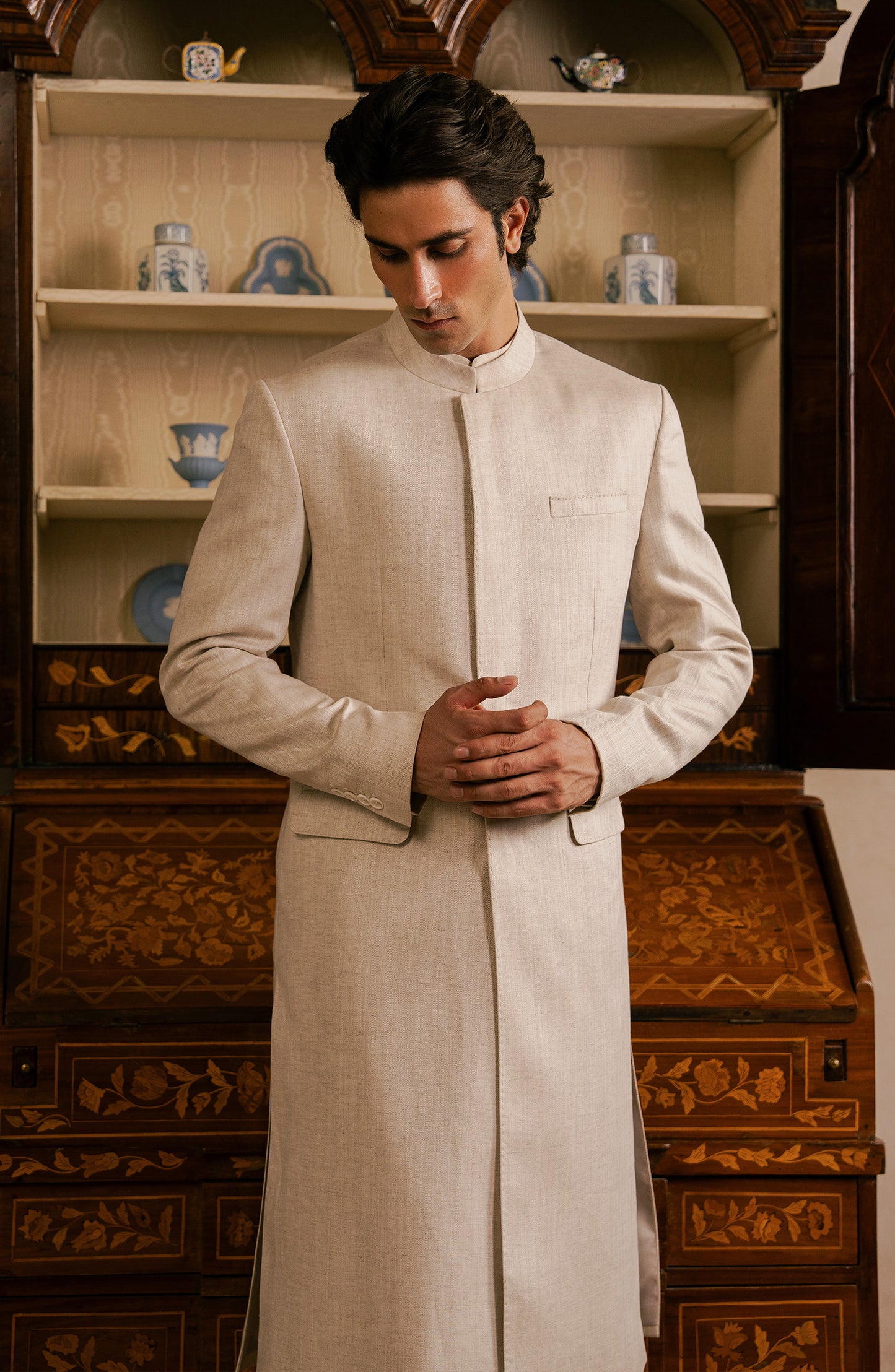Men Basic Sherwani - SMSH801425 - Shop Now at Shahnameh