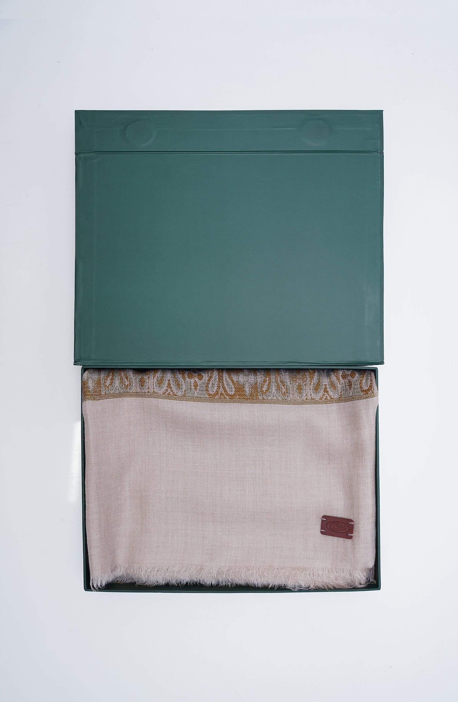 Beige Fine Wool Shawl - Shop Now at Shahnameh