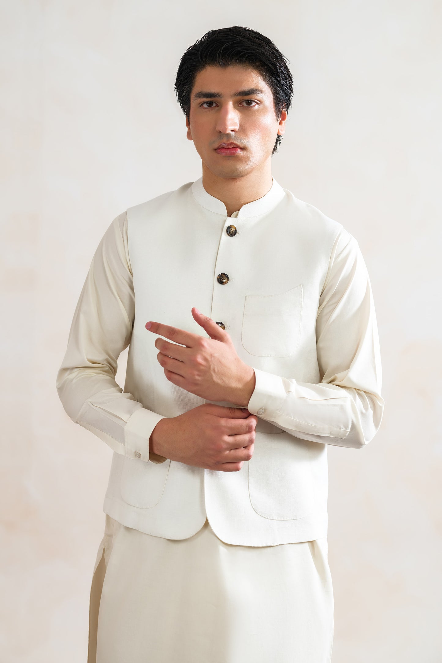 Cotton Linen Waistcoat - SMWC300126