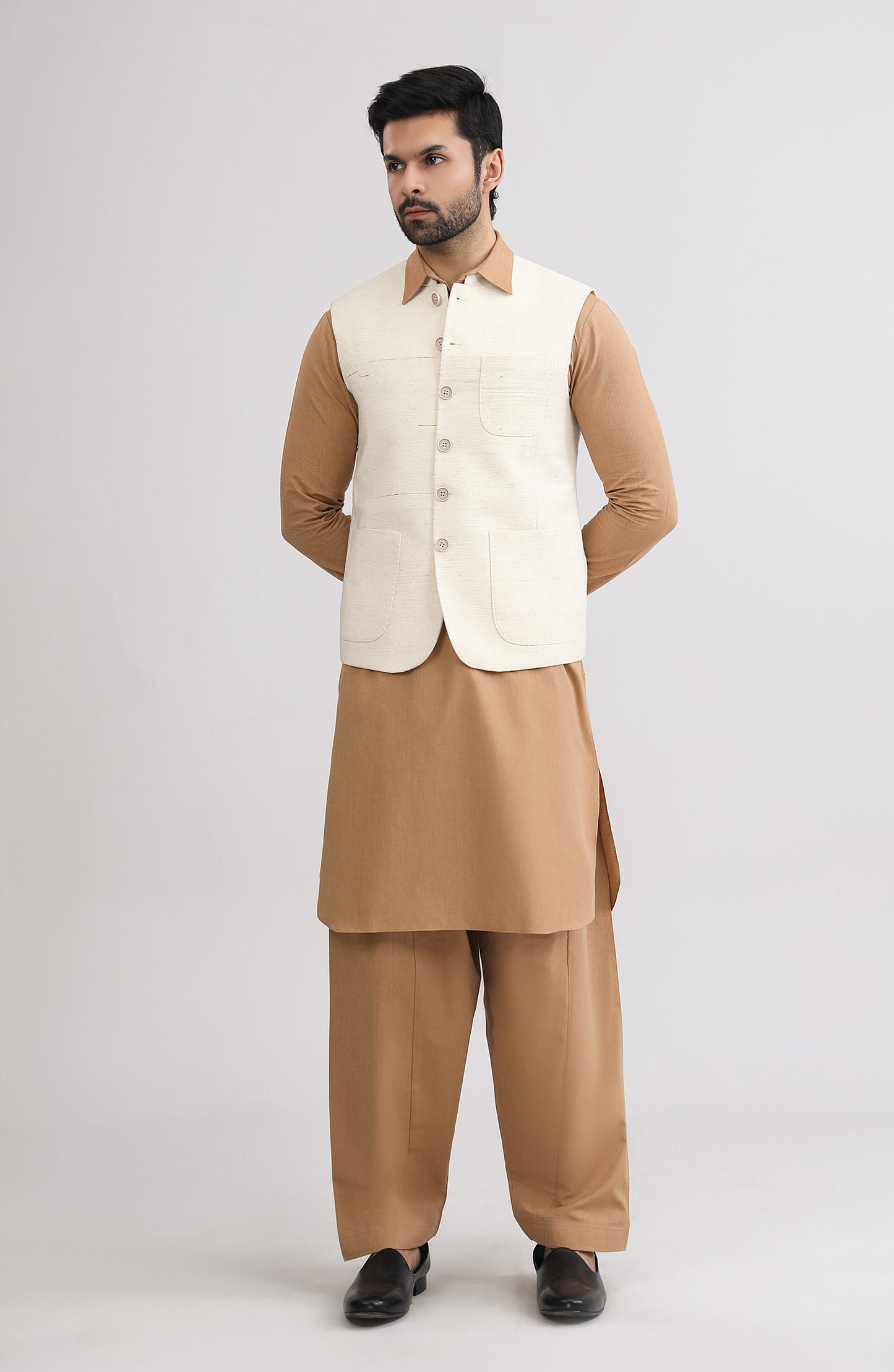 Basic Waistcoat - SMWC401425 - Shop Now at Shahnameh