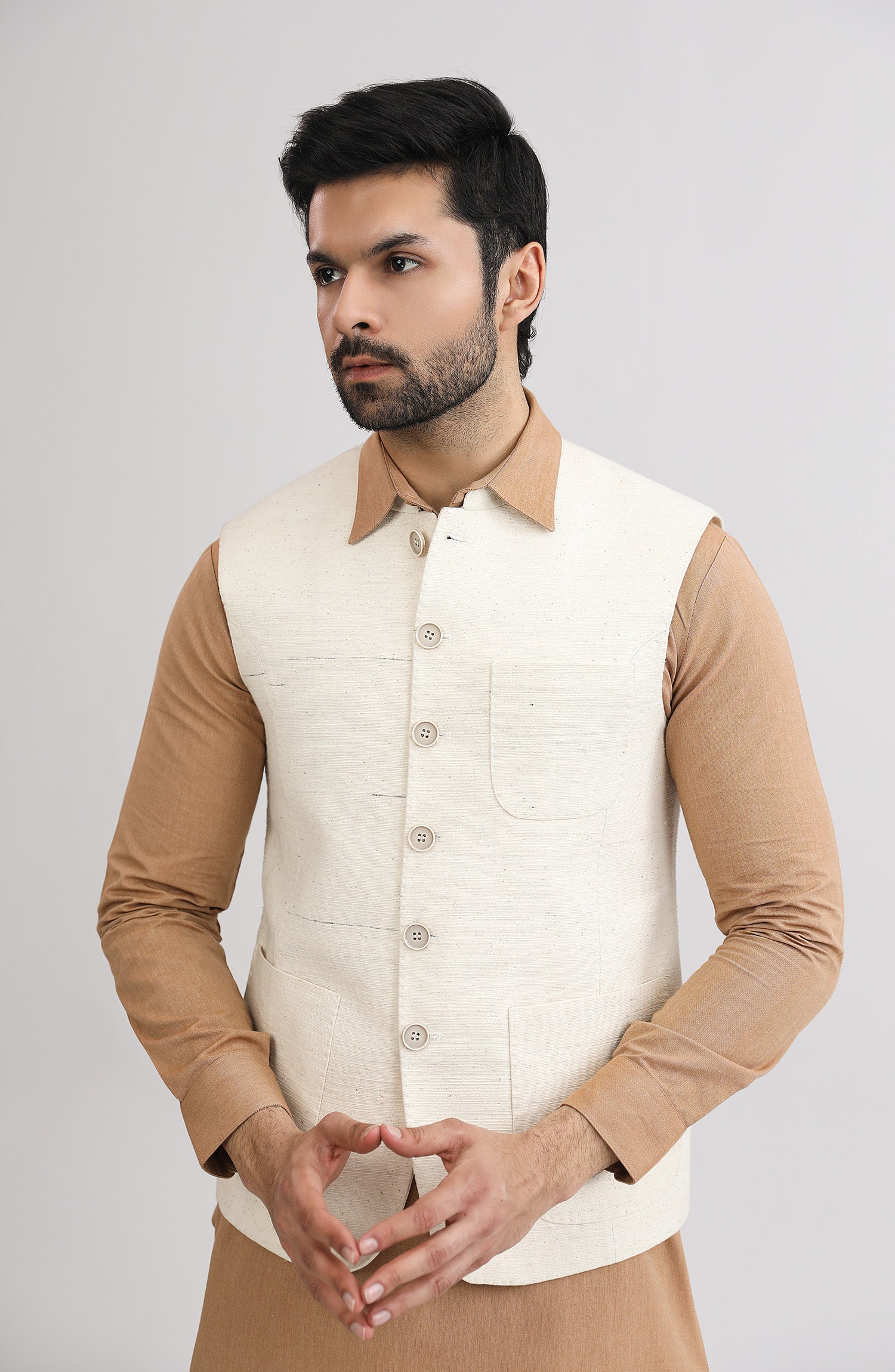 Basic Waistcoat - SMWC401425 - Shop Now at Shahnameh