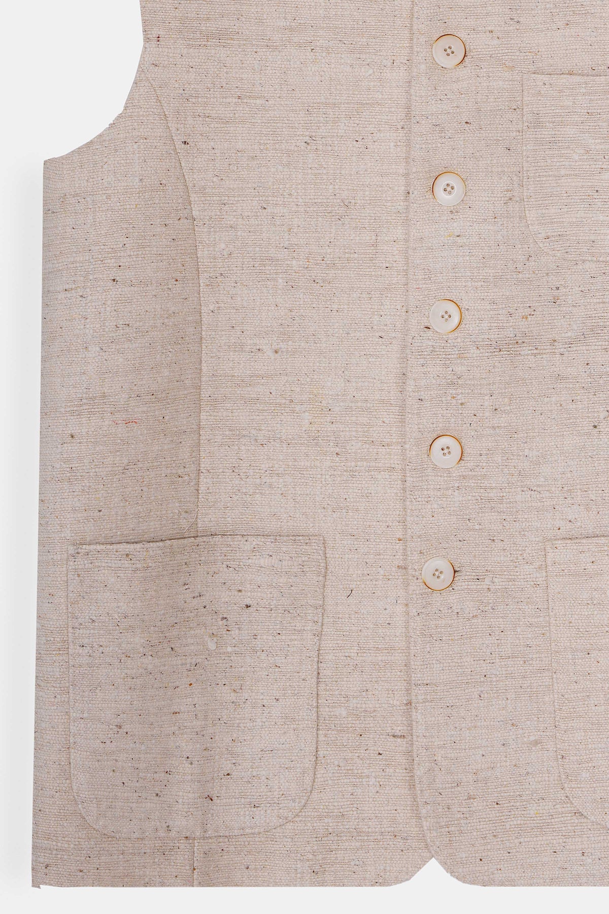 Hand Made Khaddar Waistcoat - SMWC403426