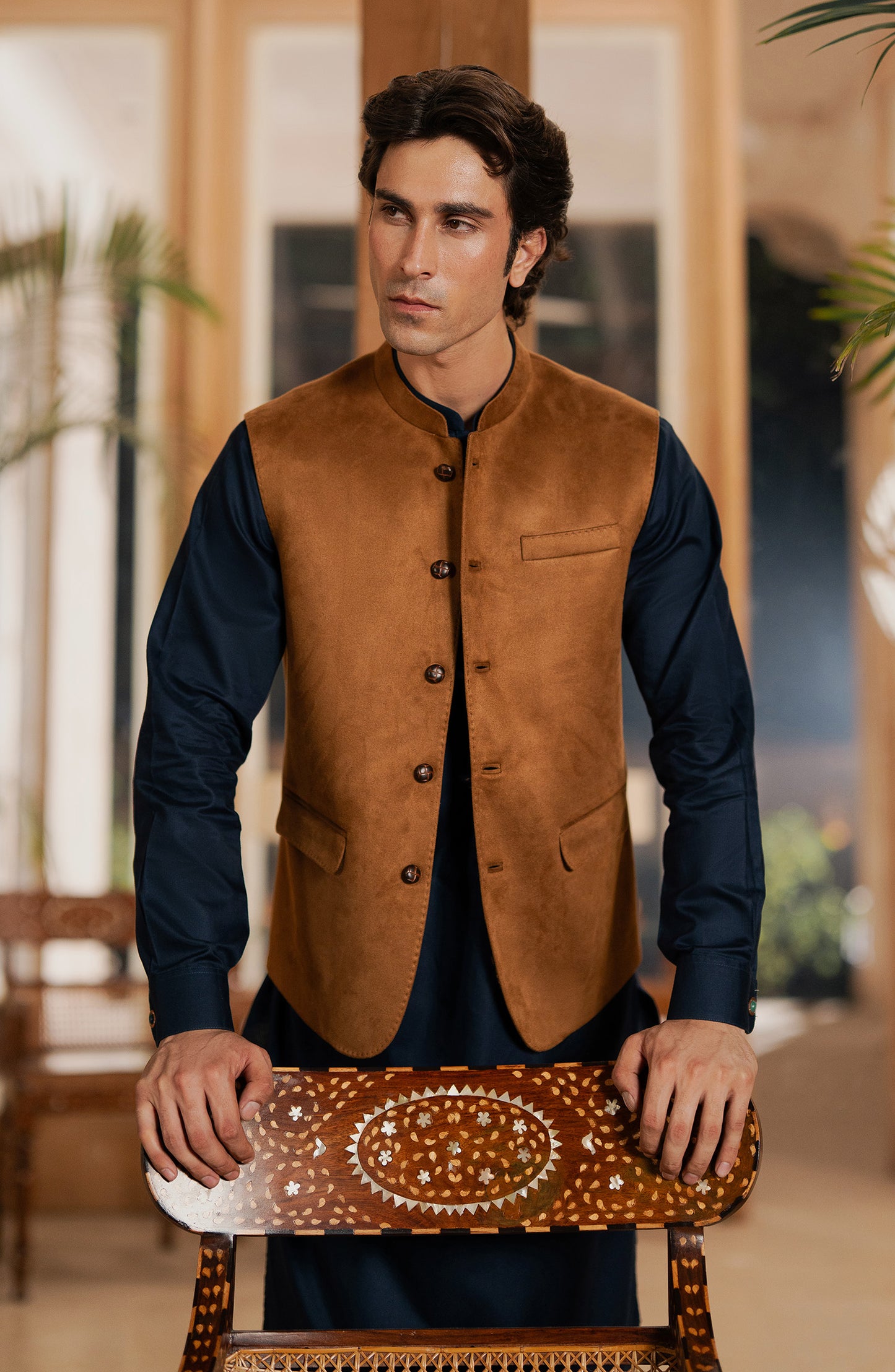 Men's Basic Waistcoat - SMWC403A425