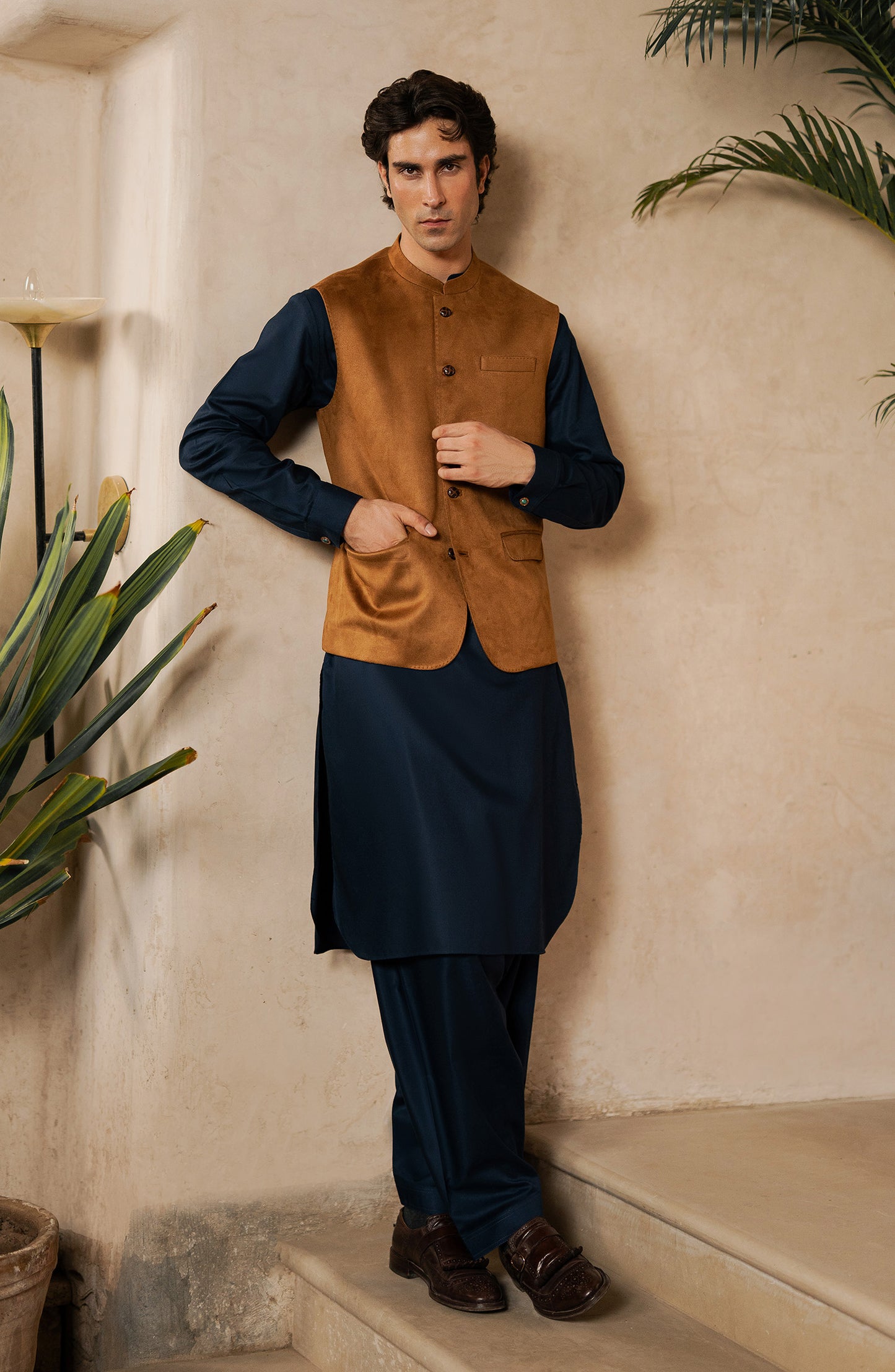 Men's Basic Waistcoat - SMWC403A425