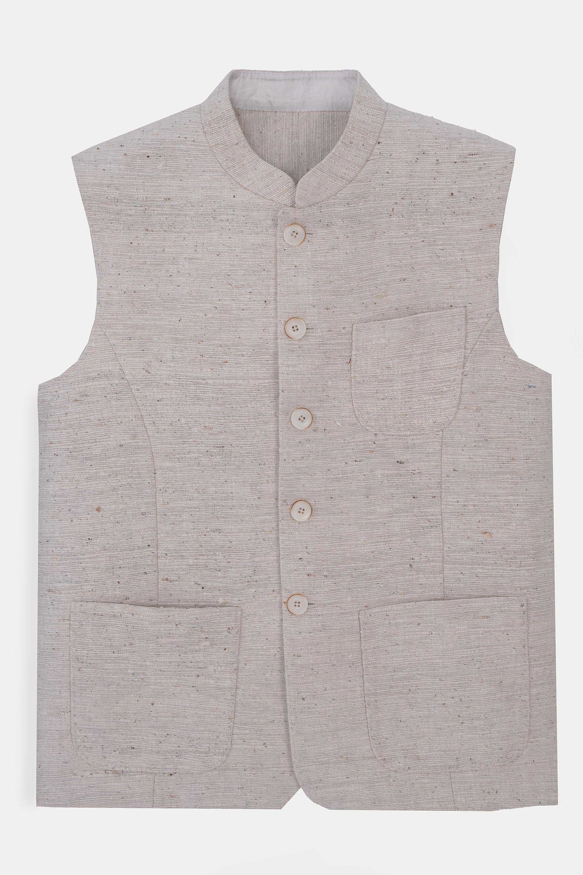 Handmade Khaddar Waistcoat - SMWC410426