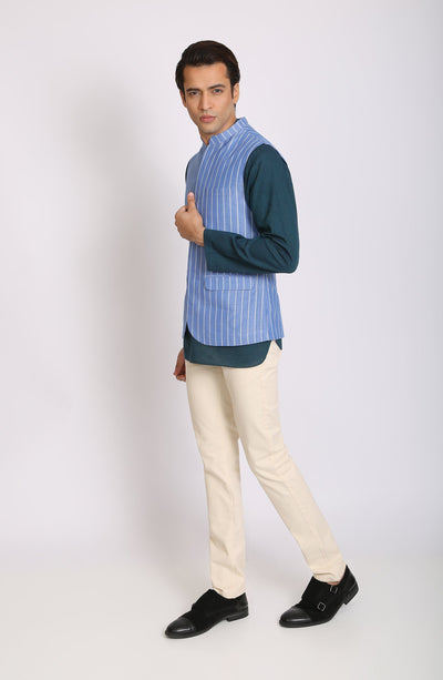 Yarn Dyed Mens Waistcoat - Shop Now at Shahnameh