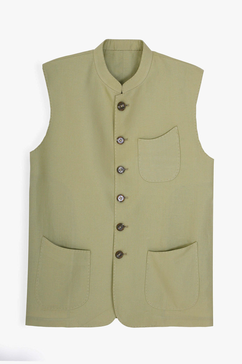 Pure Linen Waistcoat - SMWC923126