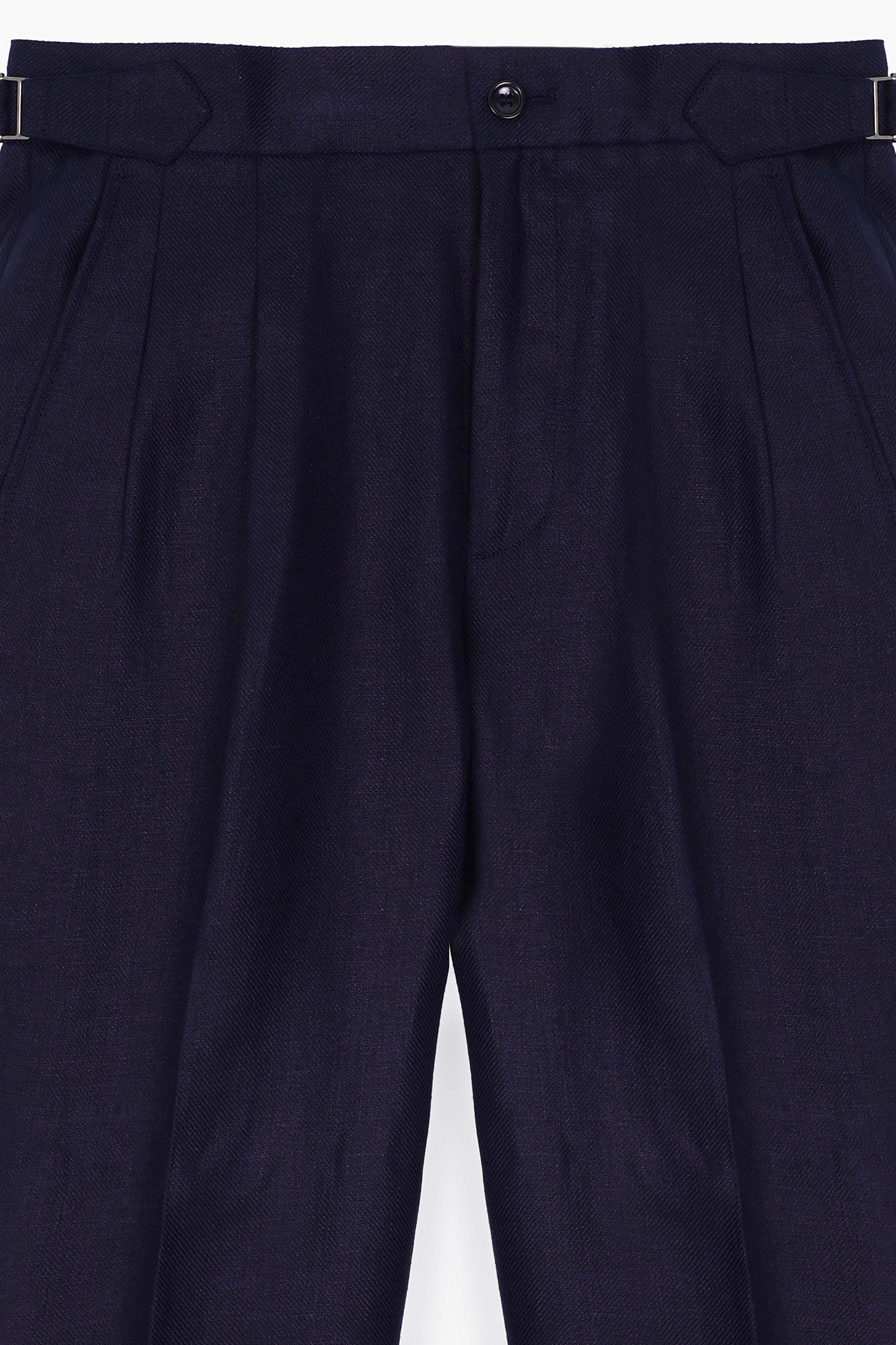 Pure Linen Pleated Pants - SND916126