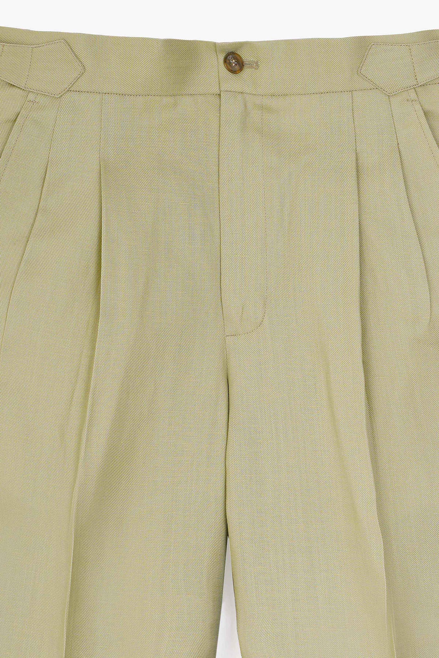 Pure Linen Pleated Pants - SND933126