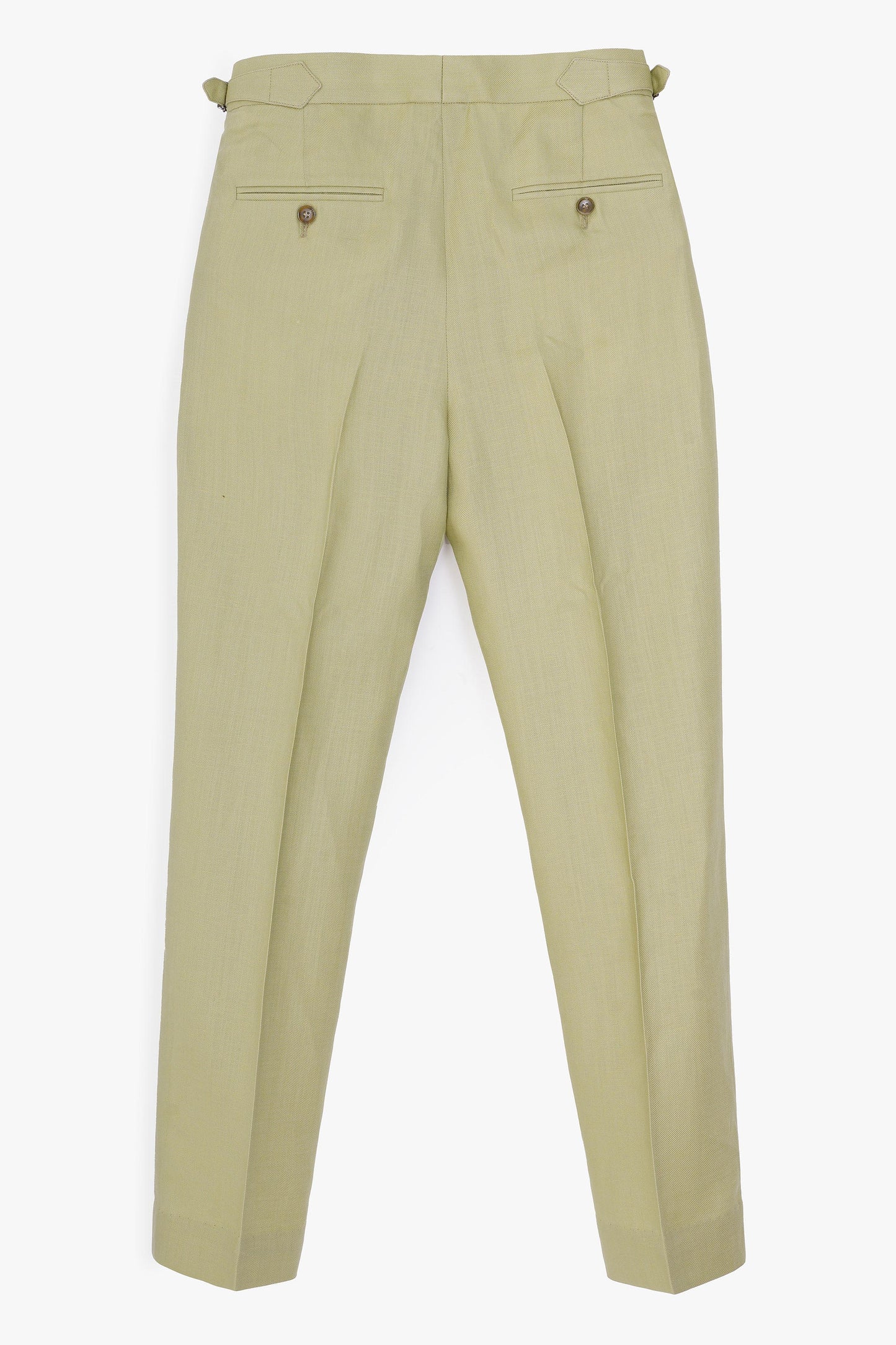 Pure Linen Pleated Pants - SND933126