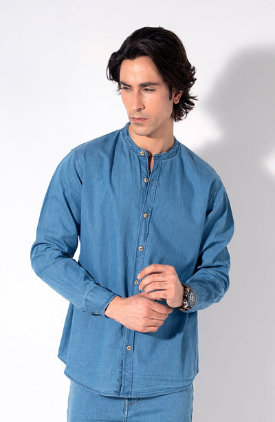 Mandarin Collar Shirt - Shop Now at Shahnameh