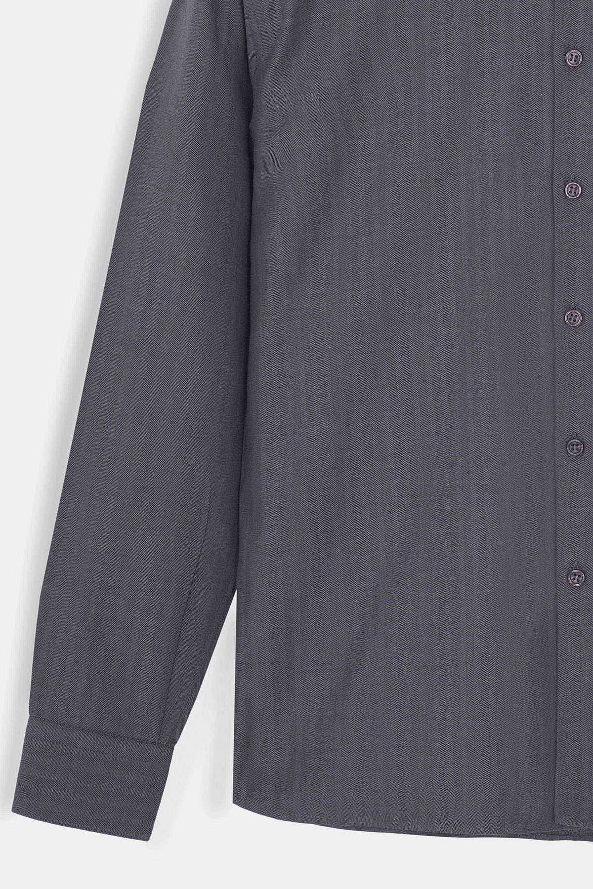 Cotton Flannel Herringbone Shirt - SWS401426