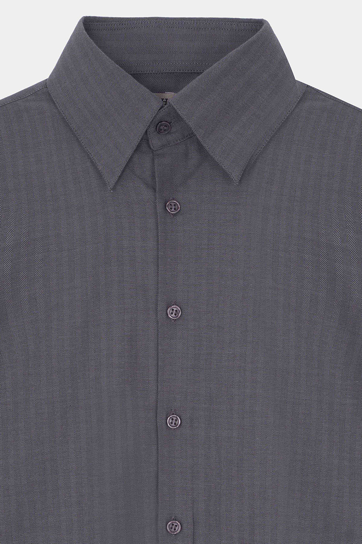 Cotton Flannel Herringbone Shirt - SWS401426