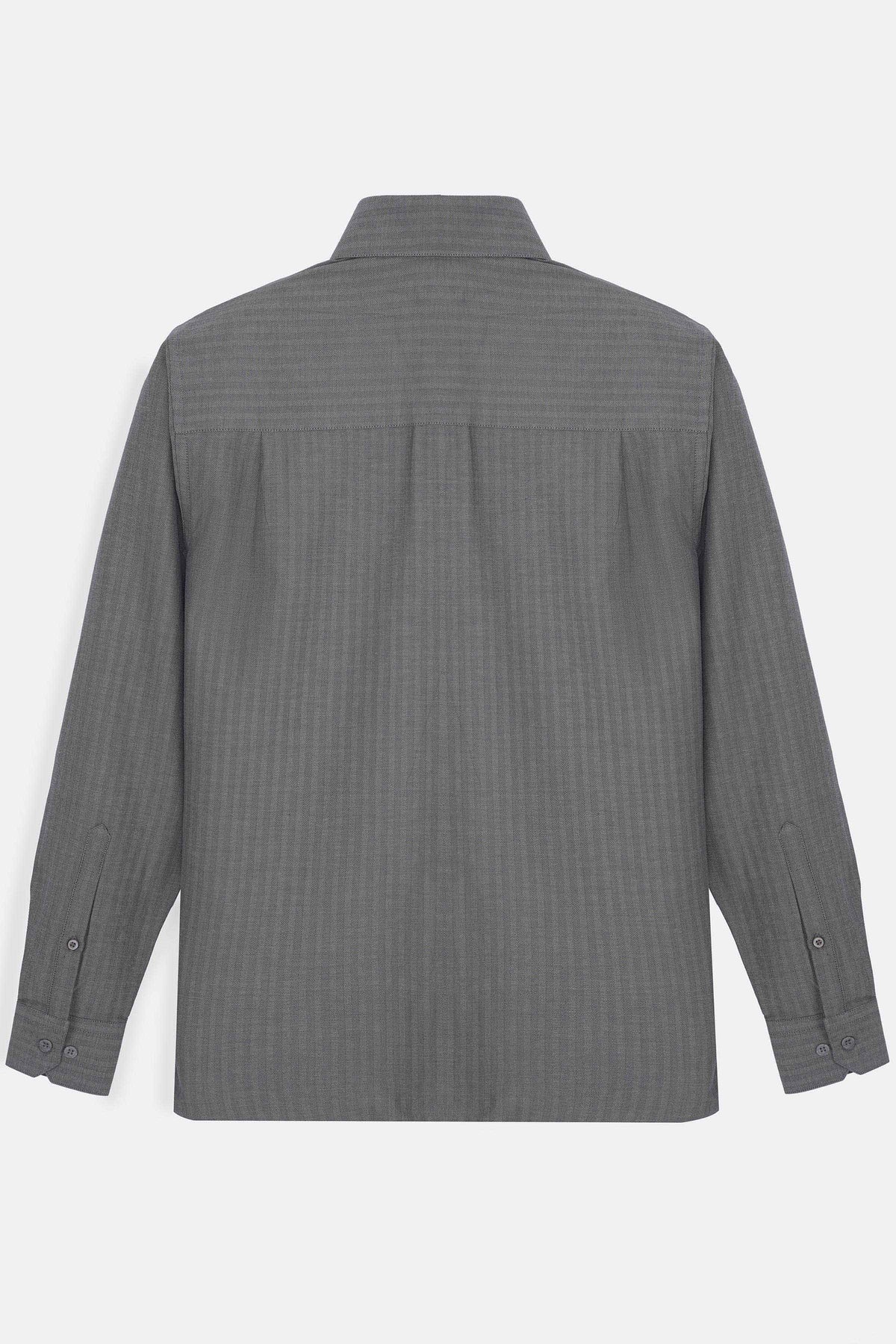 Cotton Flannel Herringbone Shirt - SWS416426