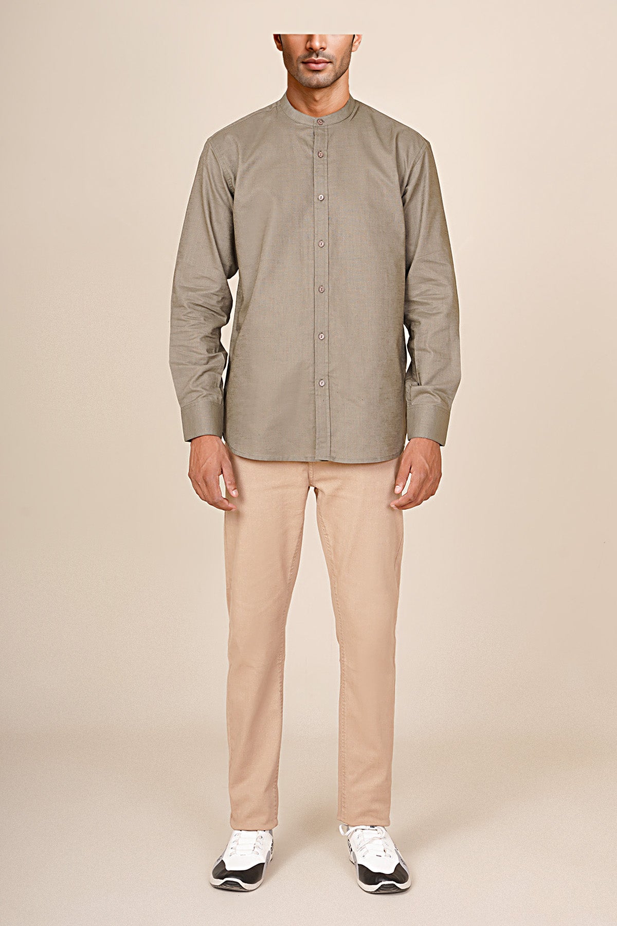 Mandarin Collar Shirt