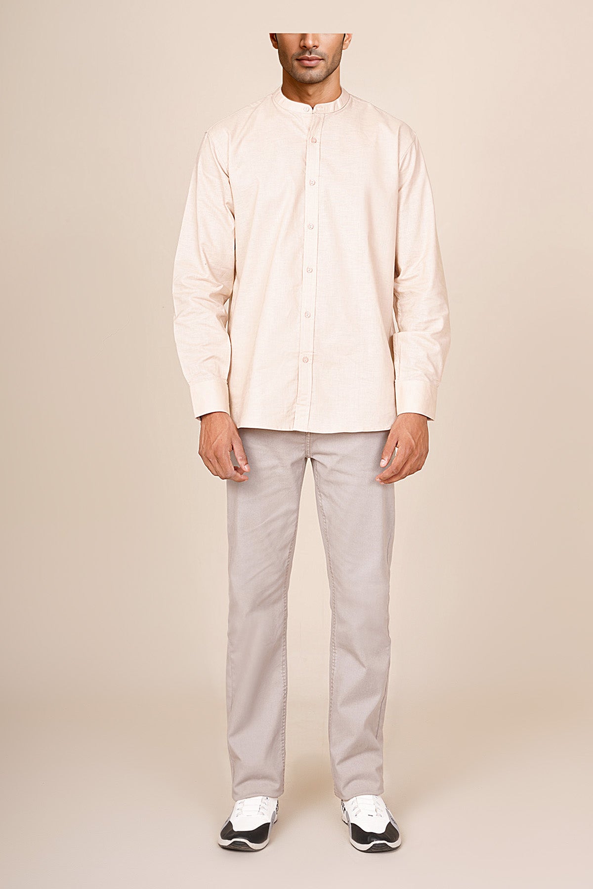 Mandarin Collar Shirt