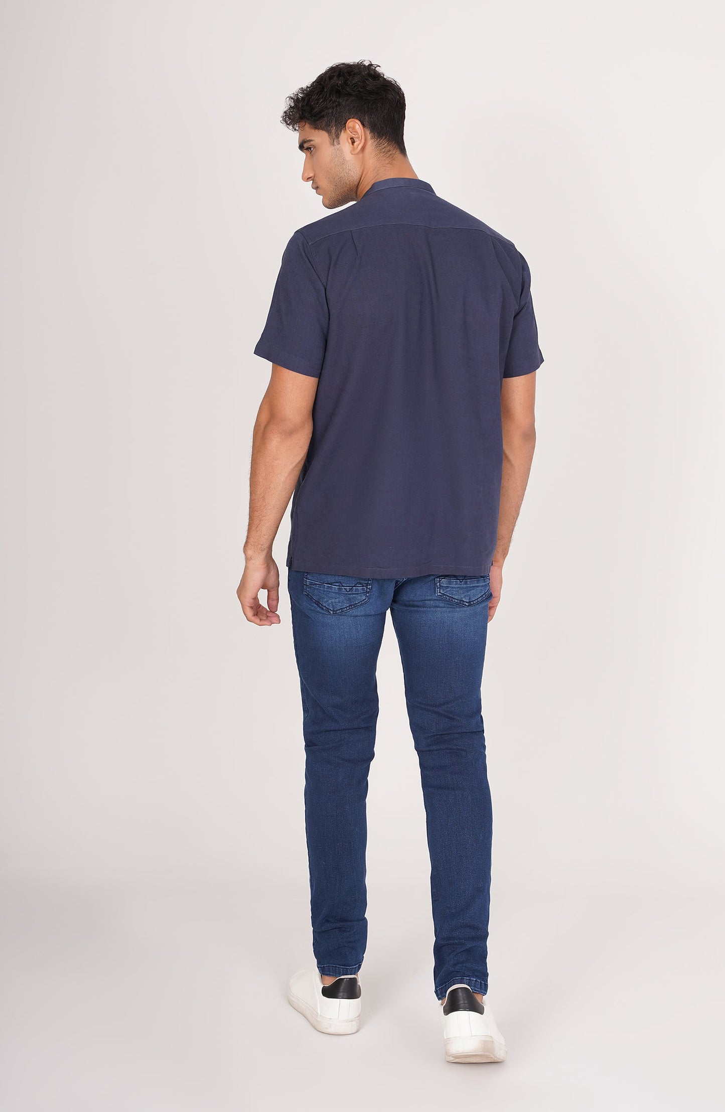 Men's Mandarin Collar Shirt