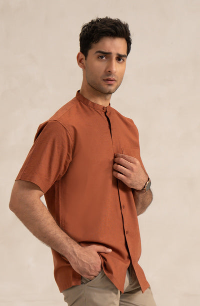 Men's Mandarin Collar Shirt