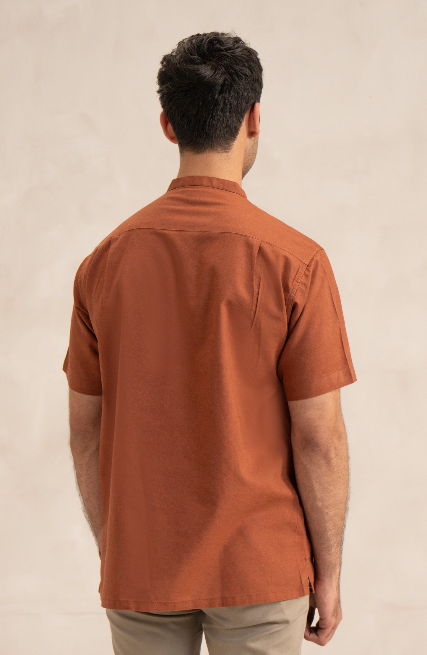 Men's Mandarin Collar Shirt