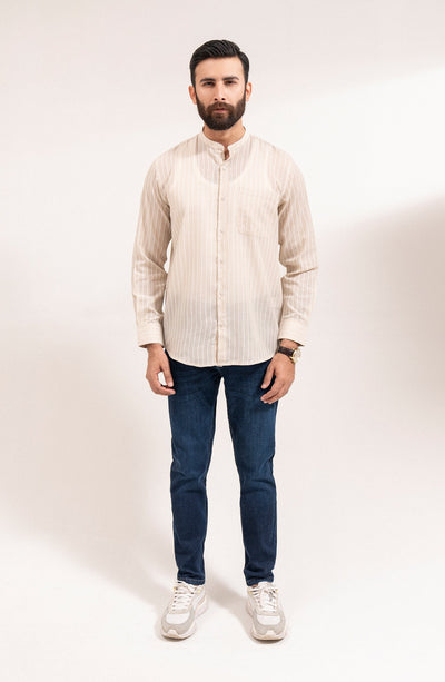 Men's Strip Shirt-Regular Fit