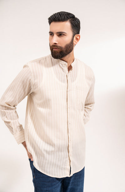Men's Strip Shirt-Regular Fit