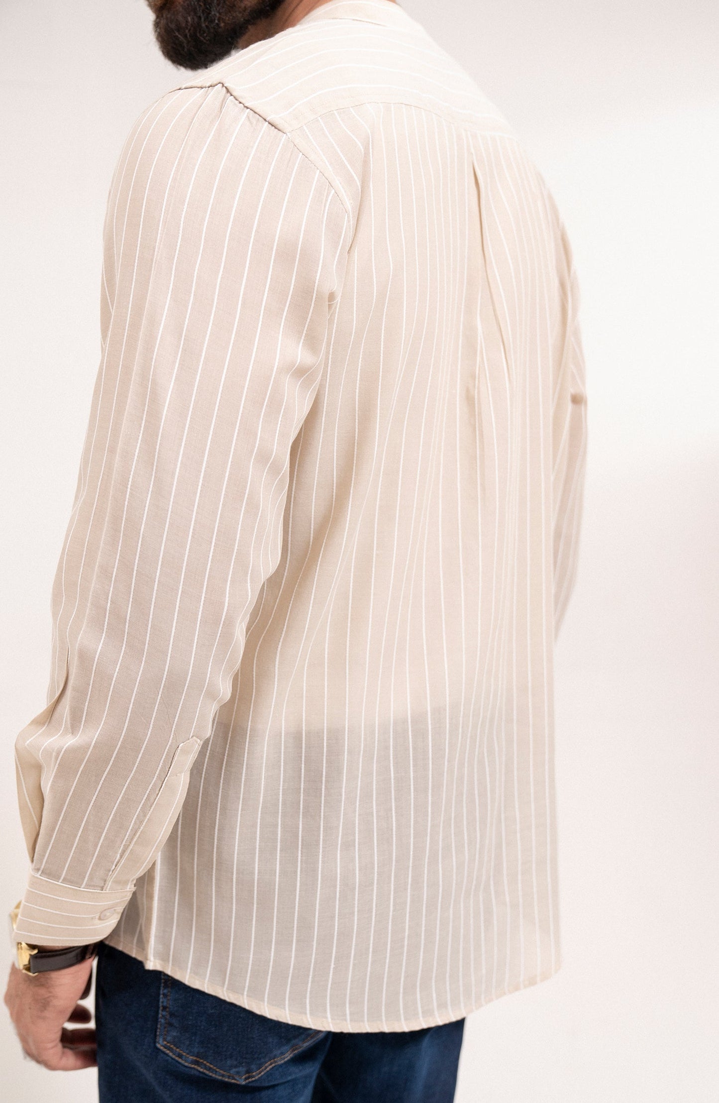 Men's Strip Shirt-Regular Fit