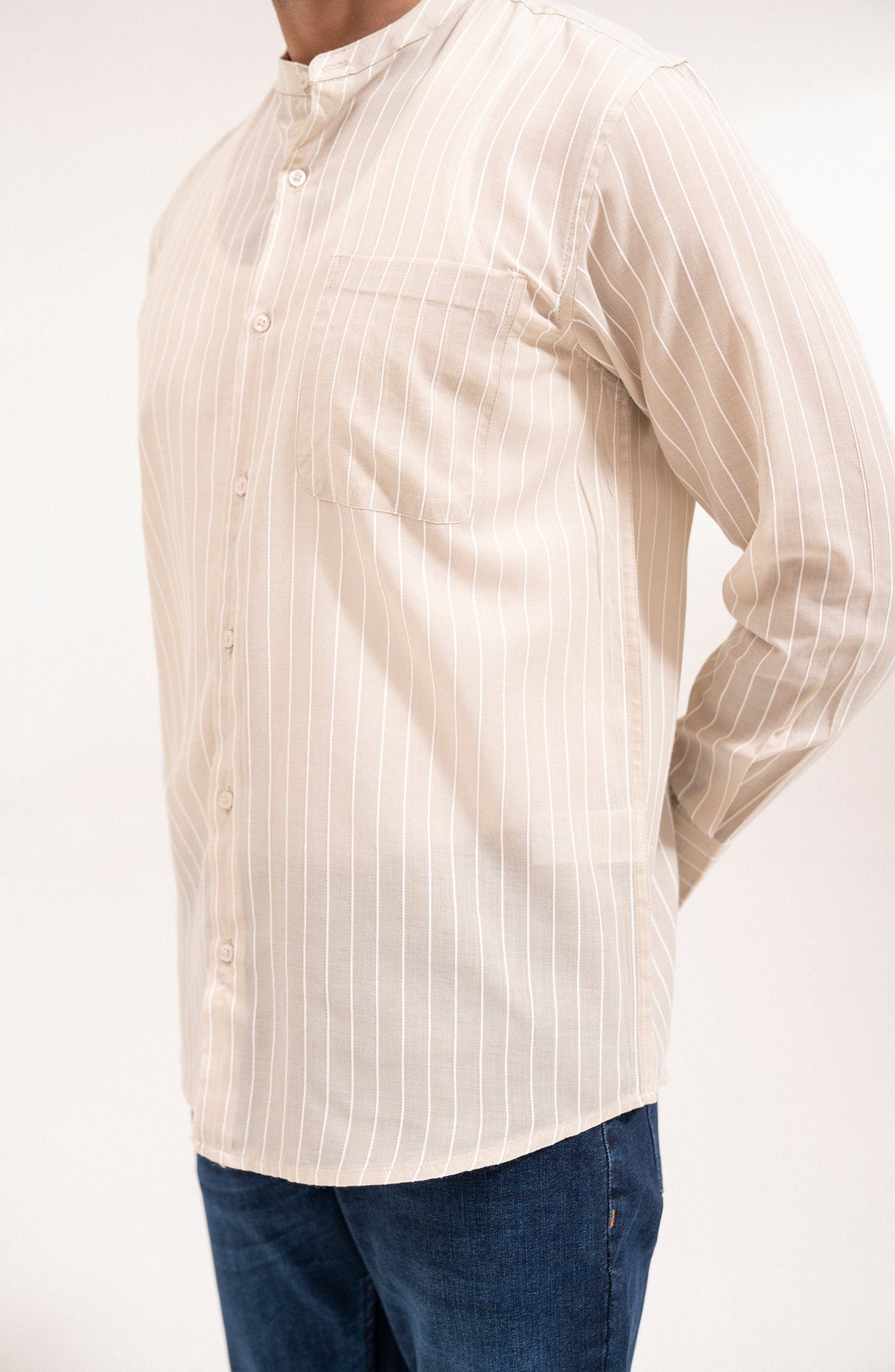 Men's Strip Shirt-Regular Fit