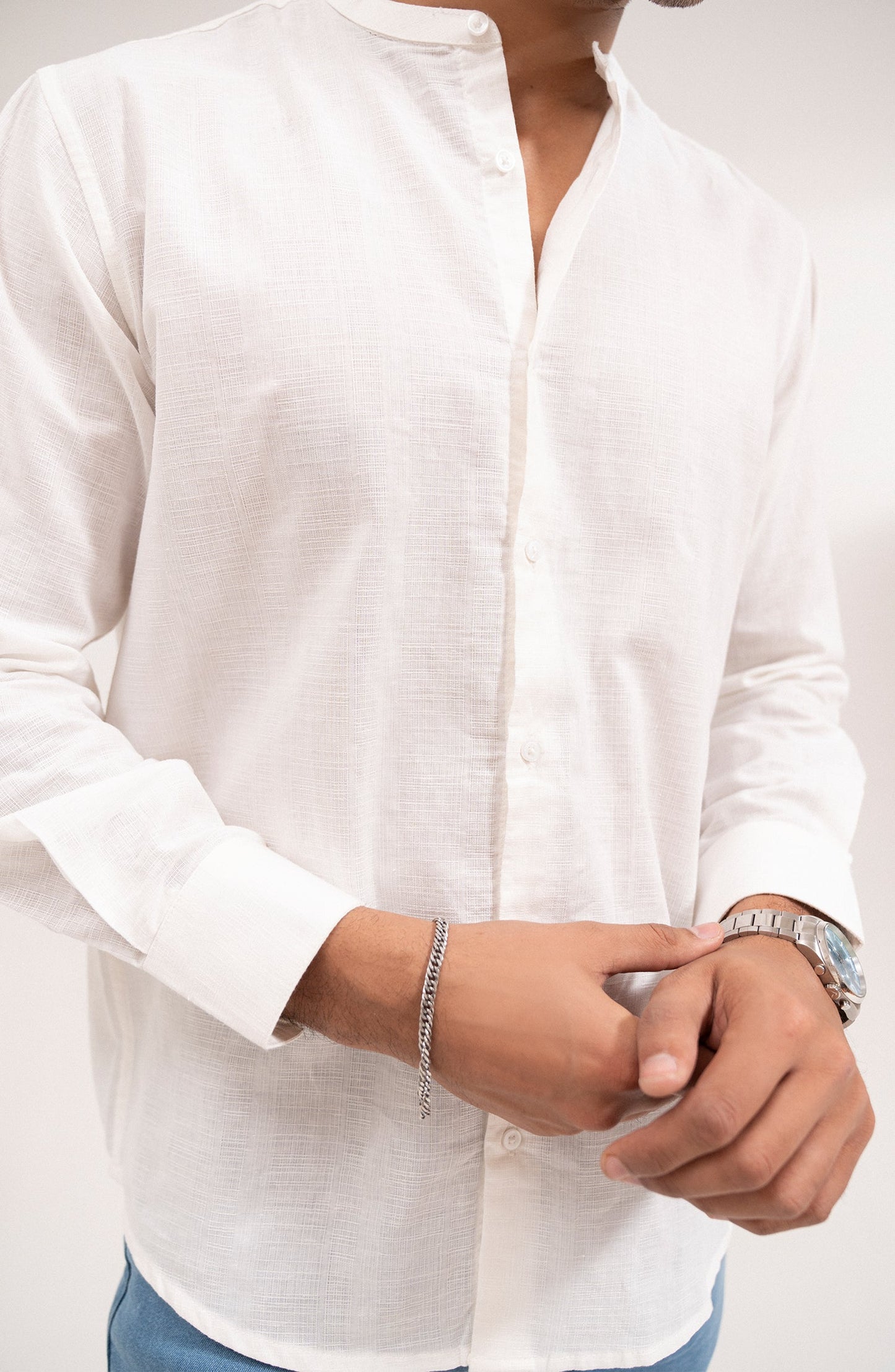Men's Cotton Linen Shirt-Regular Fit