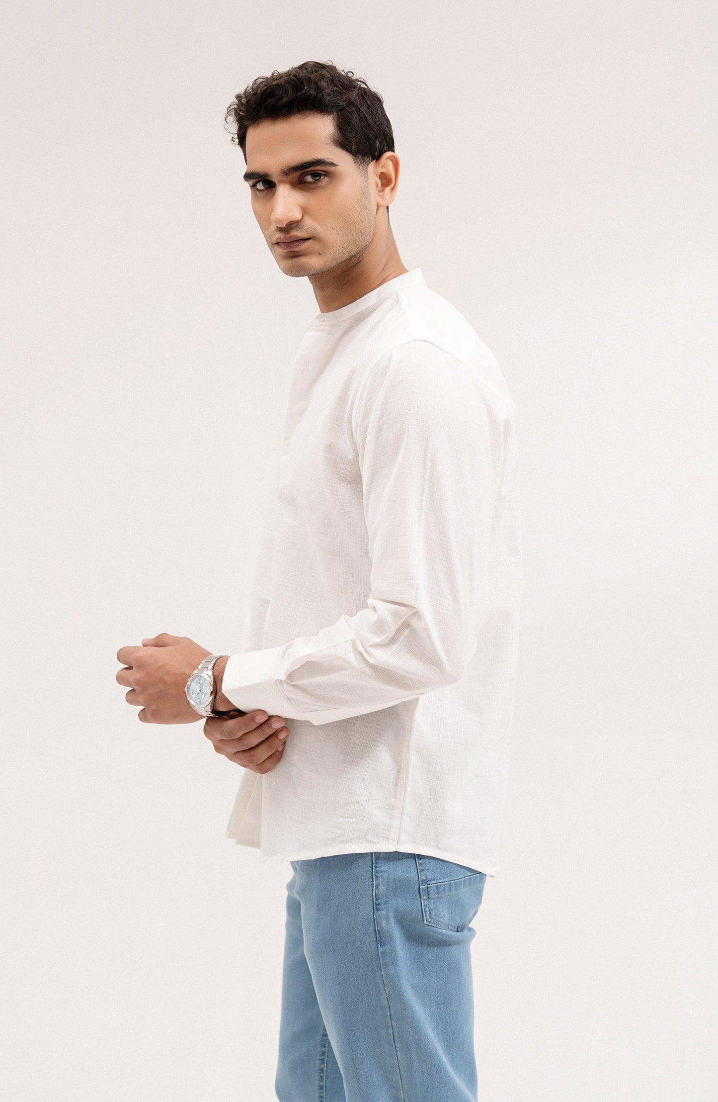Men's Cotton Linen Shirt-Regular Fit