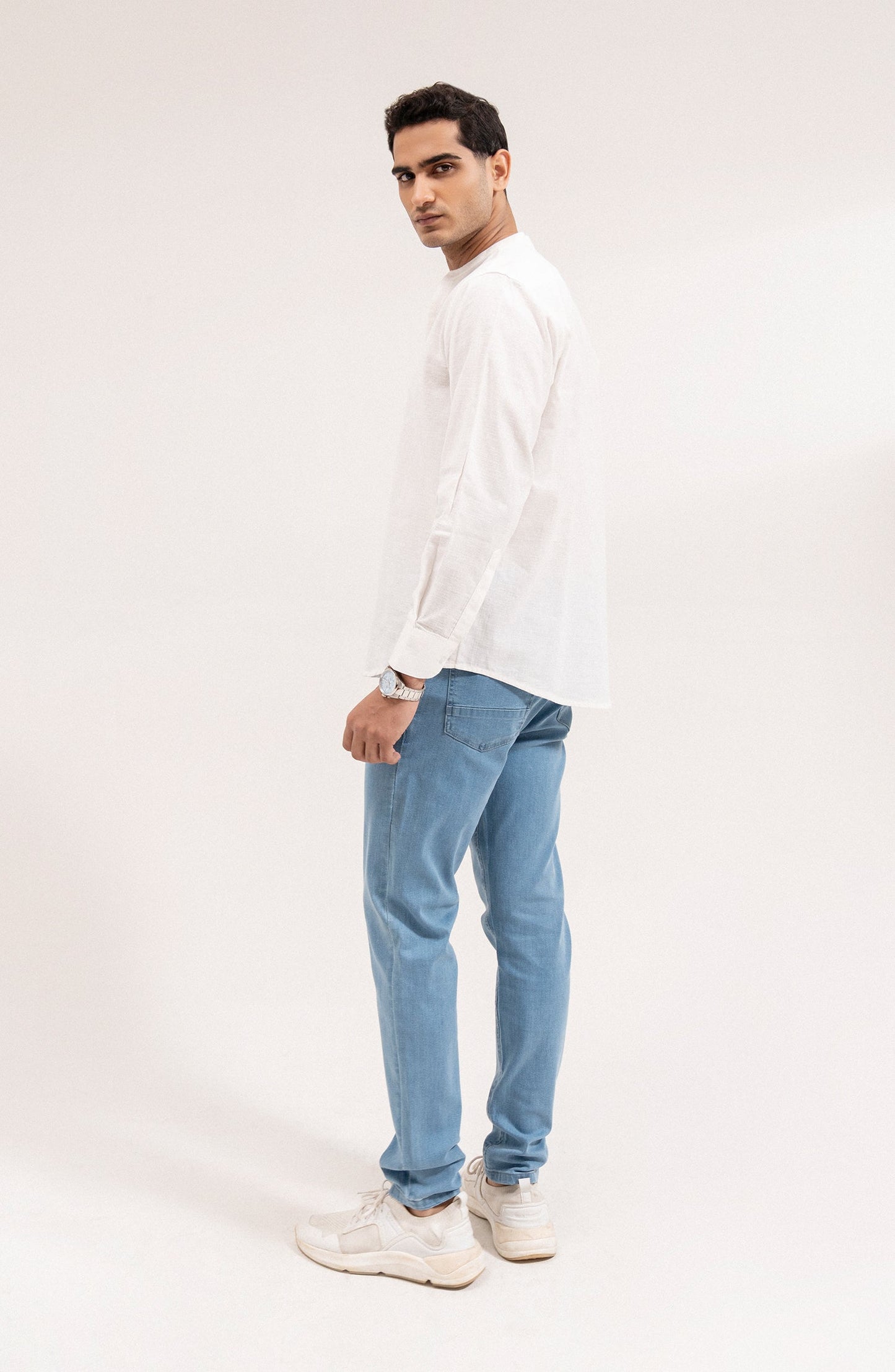 Men's Cotton Linen Shirt-Regular Fit