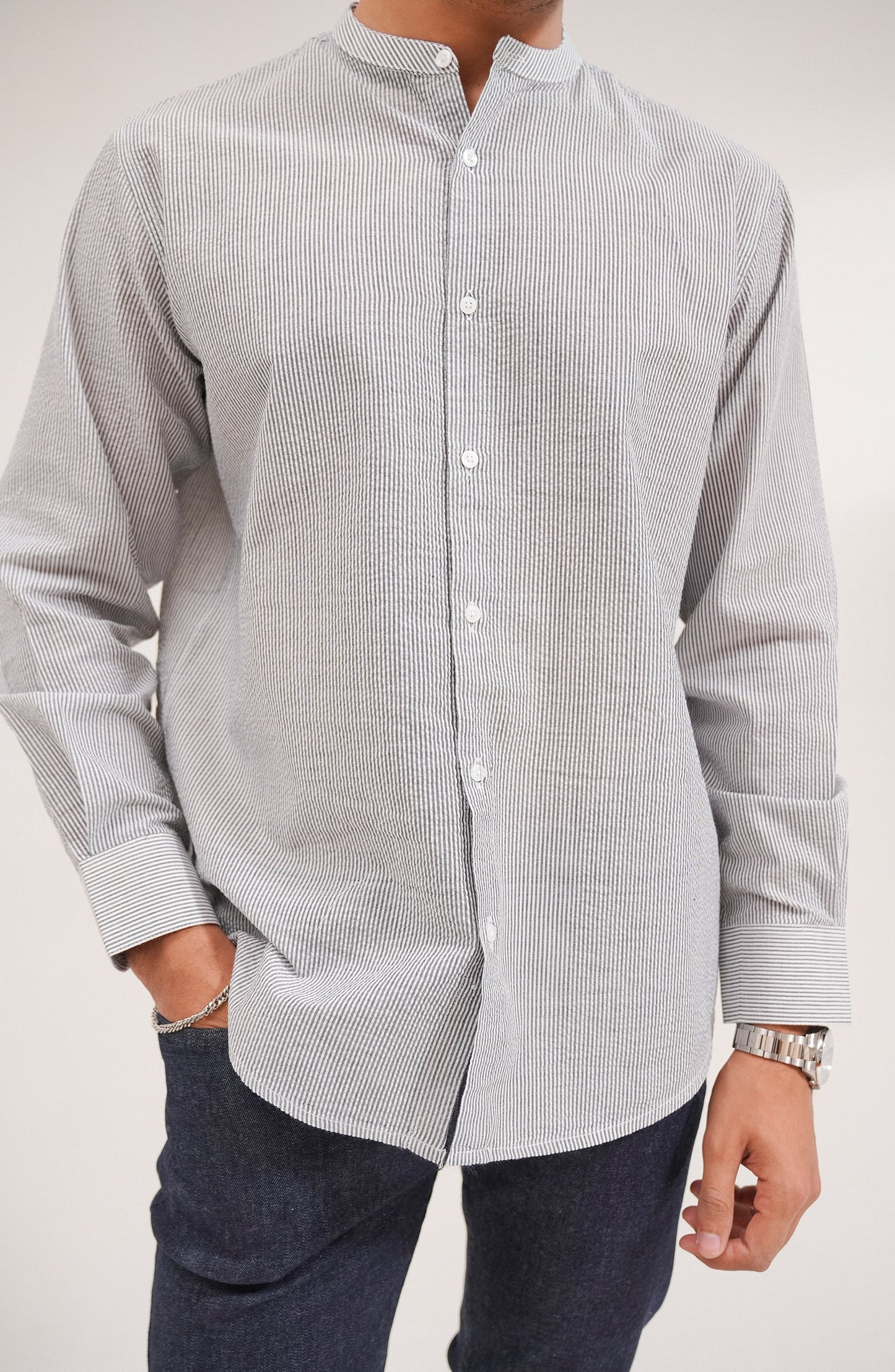 Men's Cotton Linen Shirt-Regular Fit