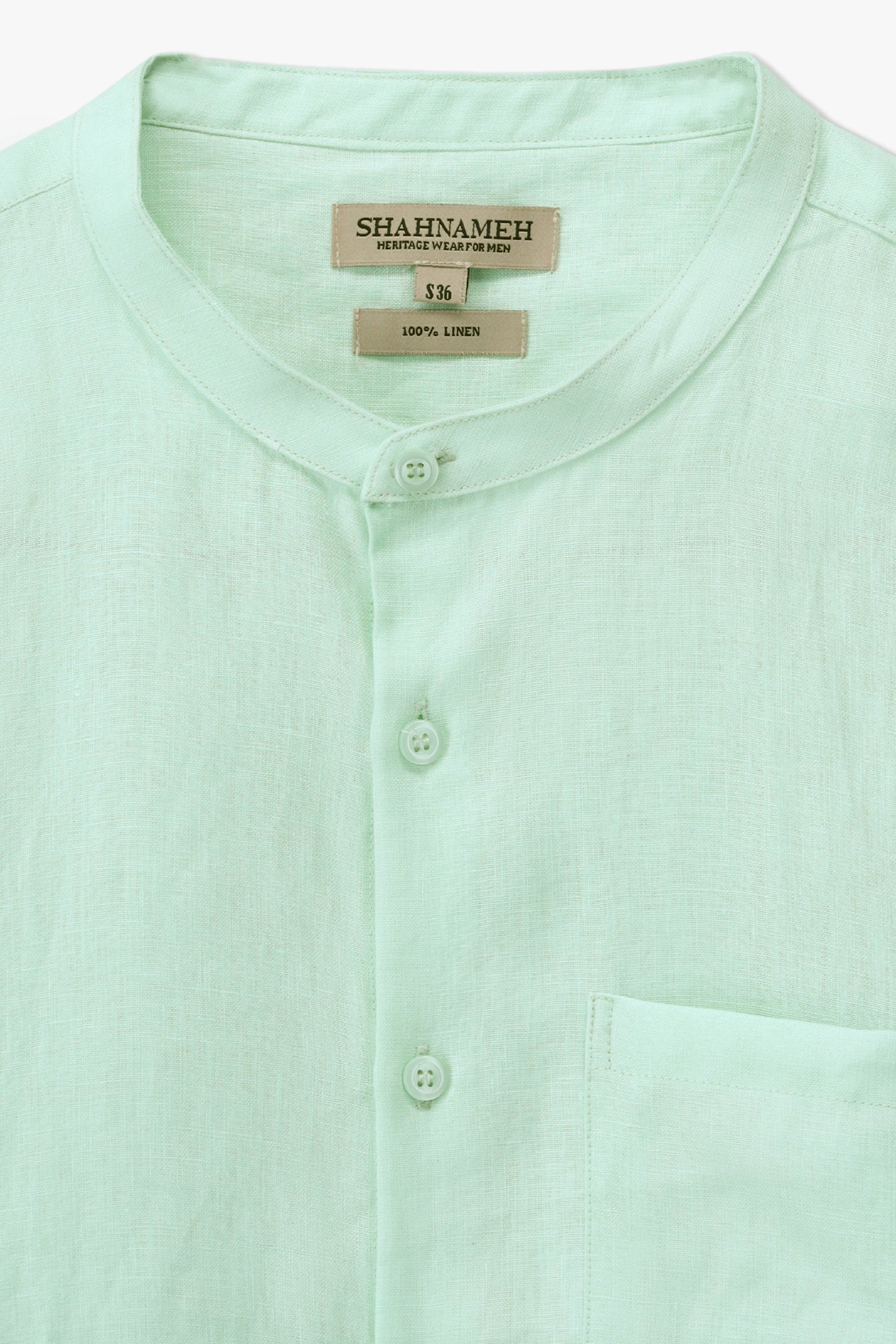 Mandarin Collar Shirt - SWS814126
